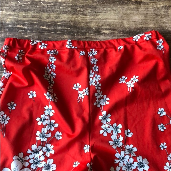 Vintage 70s floral two piece outfit bell bottom - Picture 3 of 4